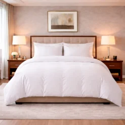 Duvet Hotelero Blanco 144 Hilos Polialgod n 50/50 + Fundas Casa LiLe