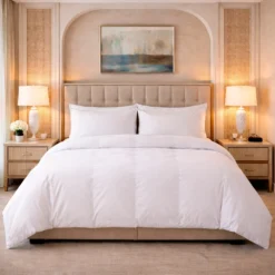 Duvet Hotelero Blanco 180 Hilos Polialgod n 50/50 + Fundas Casa LiLe