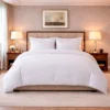 Duvet Hotelero Blanco 250 Hilos Polialgod n Premium 60/40 + Fundas Casa LiLe