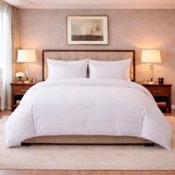 Duvet Hotelero Blanco 250 Hilos Polialgod n Premium 60/40 + Fundas Casa LiLe
