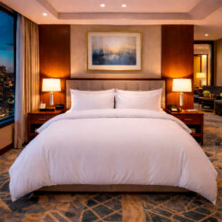 Duvet Hotelero Blanco 300 Hilos 100% Algodón + Fundas