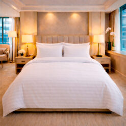 Duvet Hotelero Blanco 300 Hilos Polialgodón Premium 60/40 + Fundas