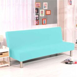 Protector de sofá cama azul cielo premium