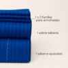 Juego de S banas Premium Azul Rey Casa LiLe
