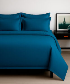 Juego de Sábanas 300 Hilos Azul Petróleo