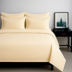 Juego de sábanas algodón beige