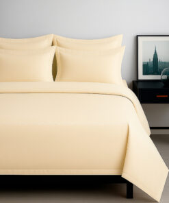 Juego de sábanas algodón beige