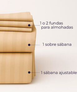 Juego de sábanas premium beige