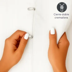 Combo juego de duvet blanco luxury + plum n Casa LiLe