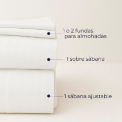 Juego de sábanas premium banco