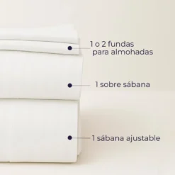 Juego de S banas Premium Blanco Tipo B (Con Imperfecciones) Casa LiLe