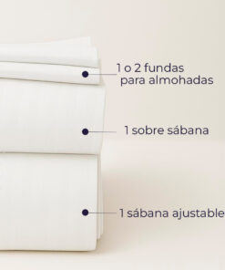 Juego de sábanas premium banco