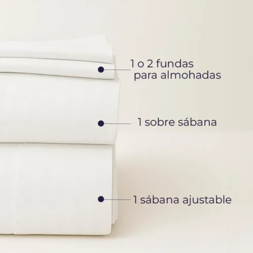 Juego de S banas Premium Blanco Casa LiLe