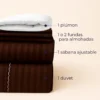 Combo juego de duvet caf luxury + plum n Casa LiLe