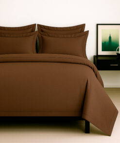 Juego de sábanas café