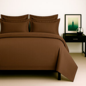 Juego de sábanas café