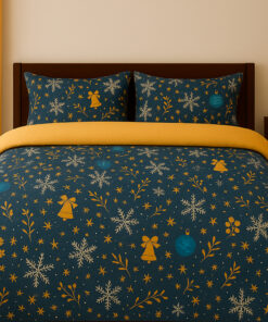 Duvet Navideño Doble Faz – Estrella de Noche Buena