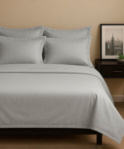 Juego de sábanas gris