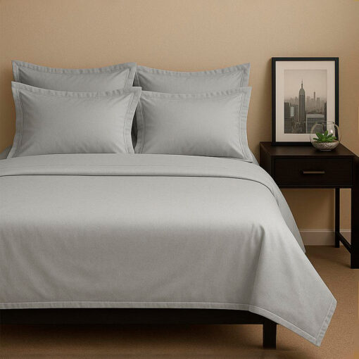 Juego de sábanas gris