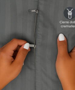 Juego de duvet gris oscuro