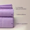 Juego de S banas Premium Lila Casa LiLe
