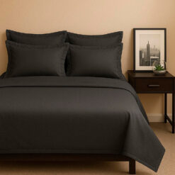 Juego de Sábanas Algodón Negro 400 hilos
