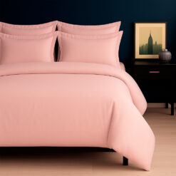 Combo Juego de Duvet 300 hilos Palo Rosa + Plumón