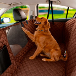 Protector para silla trasera impermeable premium café
