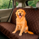 Protector de silla de carro trasero café