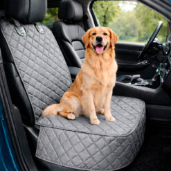 Protector de silla de carro delantero impermeable premium gris