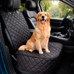 Protector de silla de carro delantero impermeable premium negro