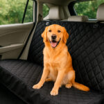 Protector de silla de carro trasero negro