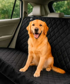 Protector de silla de carro trasero negro