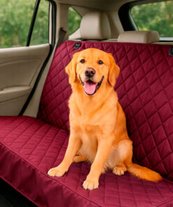 Protector de silla de carro trasero vinotinto