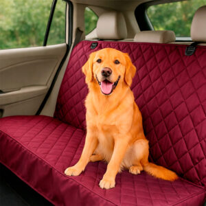 Protector de silla de carro trasero vinotinto