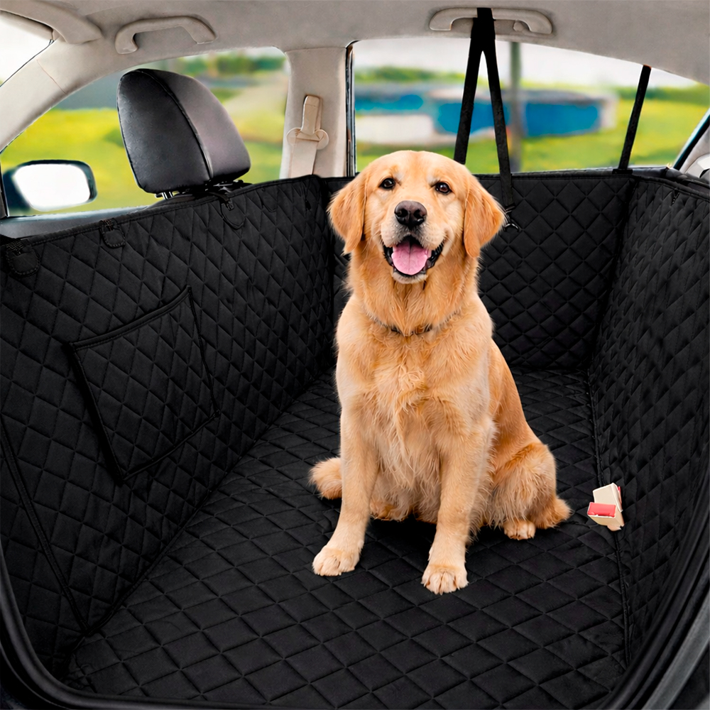 Protector para silla trasera impermeable negro