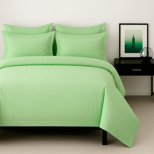 Juego de sabanas verde manzana