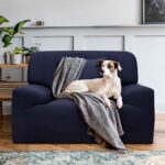 Protector de sofá premium azul oscuro un (1) puesto