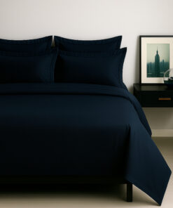 Juego de sabanas al por mayor azul noche para hoteles