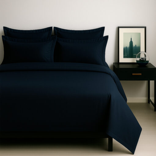 Juego de sabanas al por mayor azul noche para hoteles