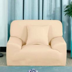 Protector de sofá premium beige un (1) puesto