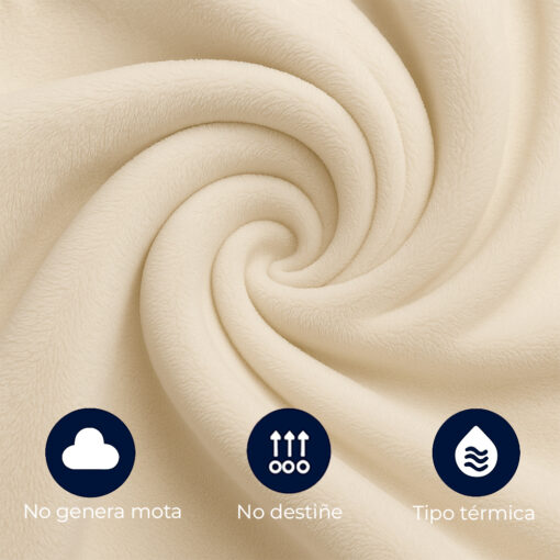 Cobija piel de conejo sintética beige