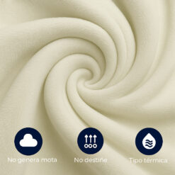 Cobija piel de conejo sintética blanca