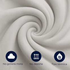 Cobija piel de conejo sintética gris