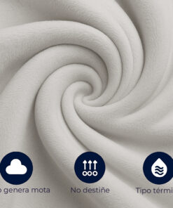 Cobija piel de conejo sintética gris