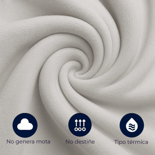 Cobija piel de conejo sintética gris