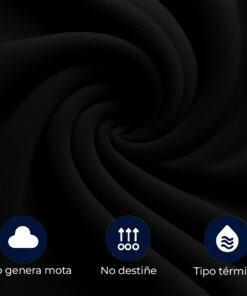 Cobija piel de conejo sintética negra