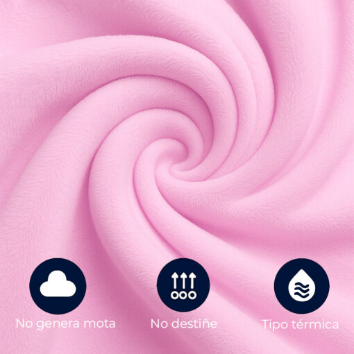 Cobija piel de conejo sintética rosada