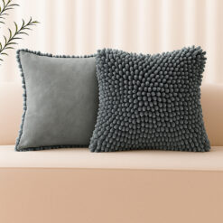 Cojín Decorativo Teddy Plomo