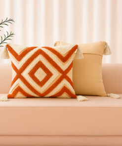 Cojín Decorativo Rústico Terracota